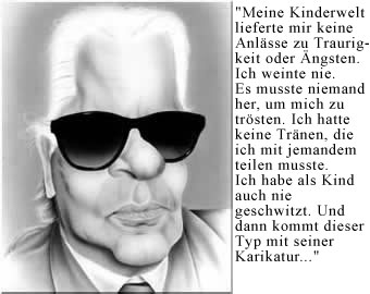 karikatur lagerfeld