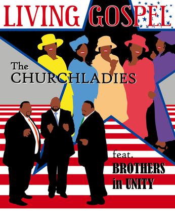 Plakat-Illustration: Living Gospel – The Churchladies