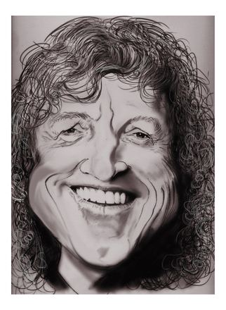 Karikatur: Frank Farian, Bleistift