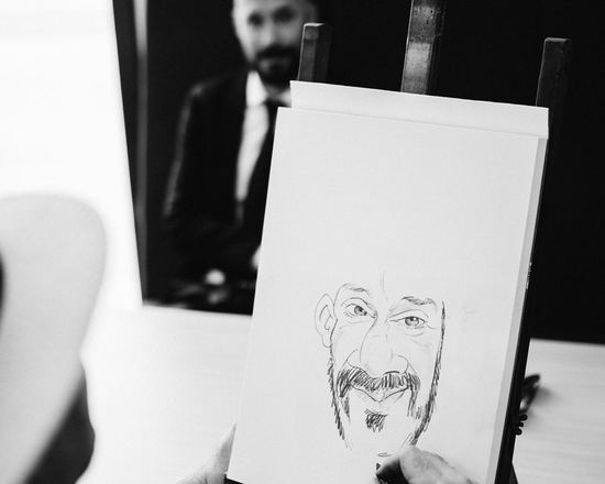 Schnellzeichner: Karikatur entsteht