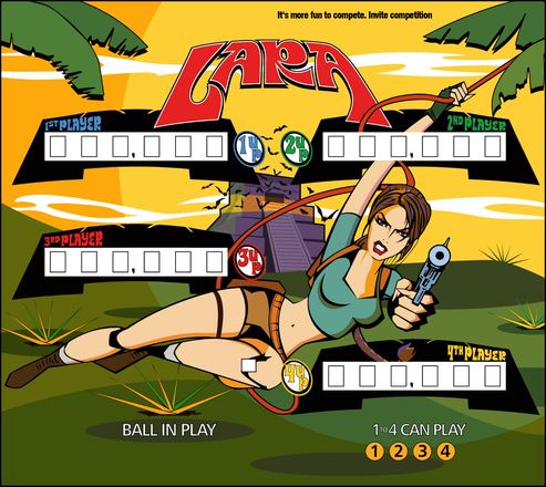 Flipper-Backglass-Design: Lara