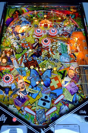Ed-Sheeran-Flipper, Spielfeld von oben