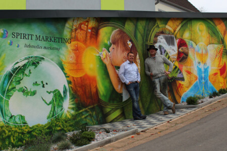 Fassadengestaltung Heusweiler/Saar Wandmalerei Saarland