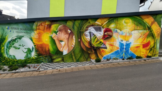 Fassadengestaltung Heusweiler/Saar Airbrush Fassadengestaltung