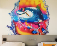 Wandmalerei Hotelzimmer